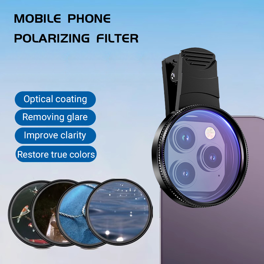 Phone Accessories For Photography - 52MM Mobile Phone Lens Universal Polarizer