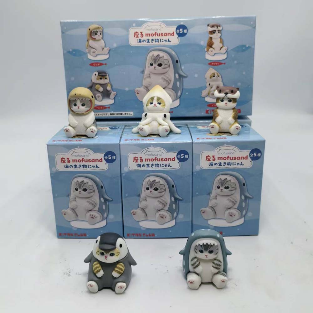 Phone Accessories Doll - Mofusand Shark Cat Figure Toy Blind