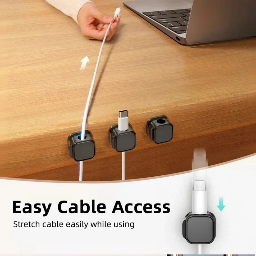 Cable Organizer Magnetic - Magnetic Cable Clip Organizer Adjustable Adhesive