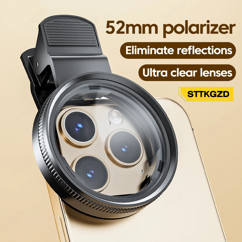 Phone Accessories For Photography - New 52mm CPL Mobile Phone Lens