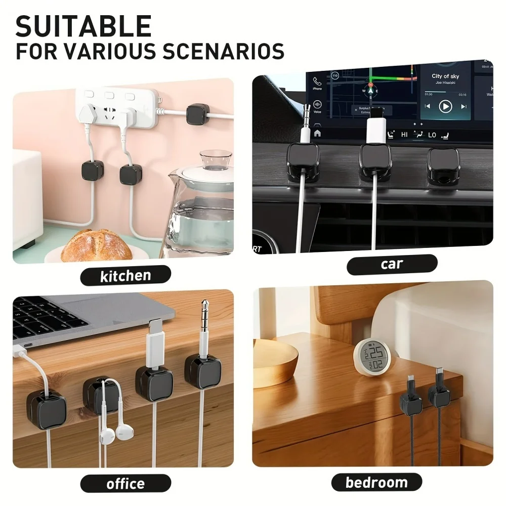 36/16/8/3 PCS Magnetic Cable C - огляд і ціна Cable Organizer Magnetic