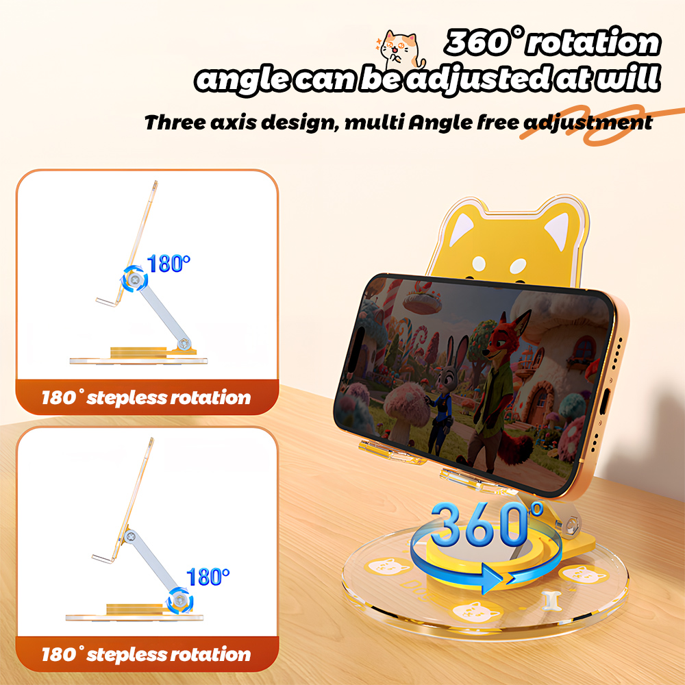 Cute Animal Phone Stand 360 Ro - огляд і ціна Phone Accessories Officeworks