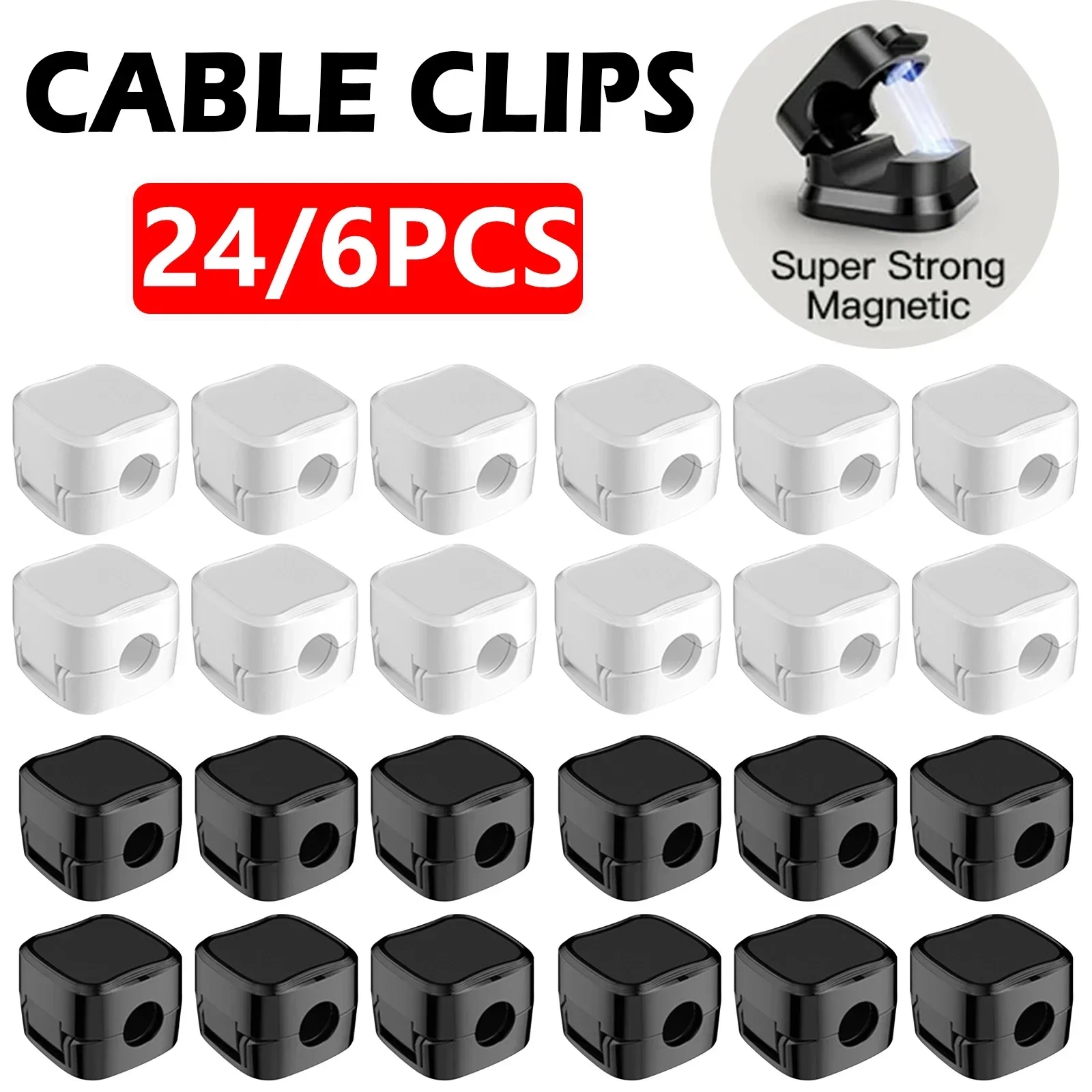 6/12/24PCS Magnetic Cable Orga - огляд і ціна Cable Organizer Magnetic
