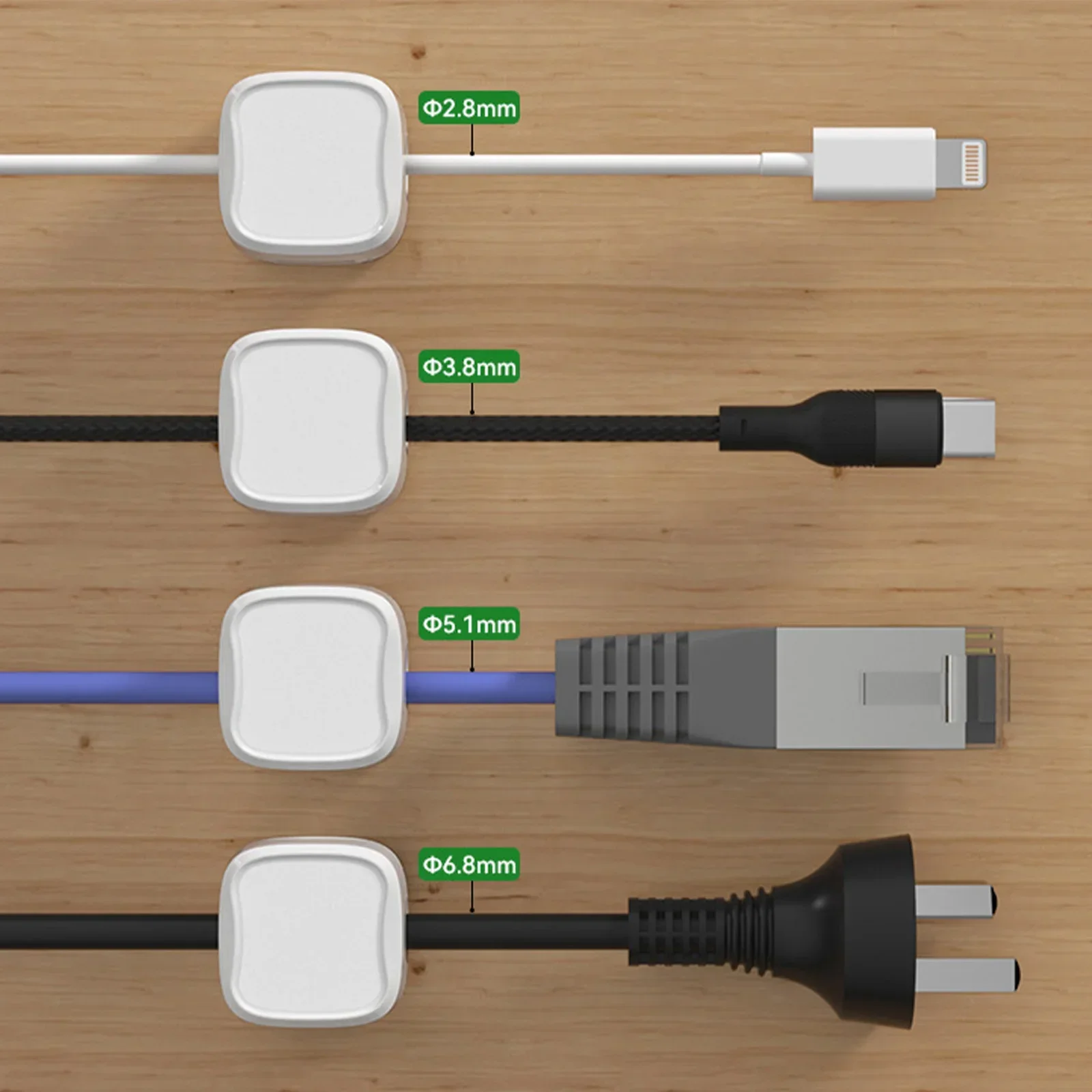 6/12/24PCS Magnetic Cable Orga - огляд і ціна Cable Organizer Magnetic