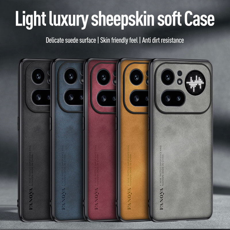 Luxury Sheepskin PU Leather Ph - огляд і ціна Phone Accessories Nothing