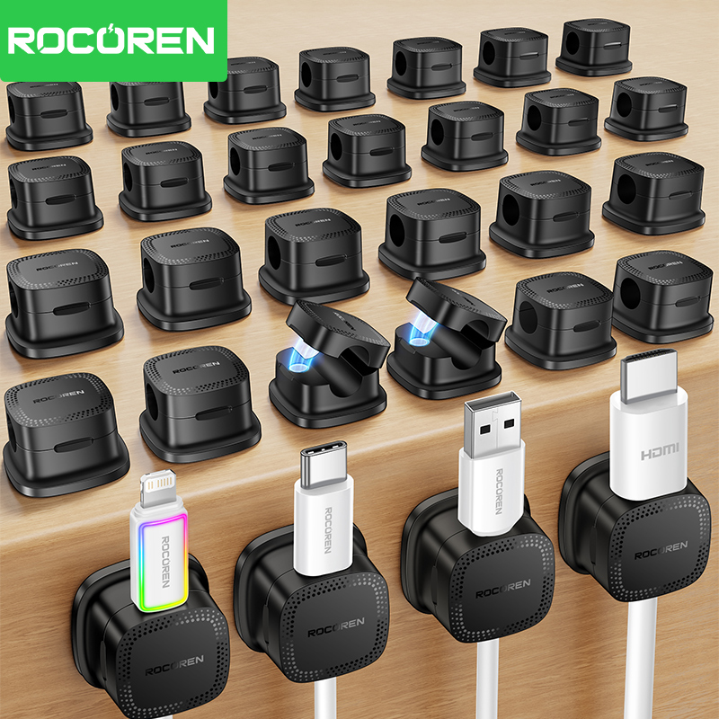 ROCOREN 30PCS Magnetic Cable O - огляд і ціна Cable Organizer Magnetic
