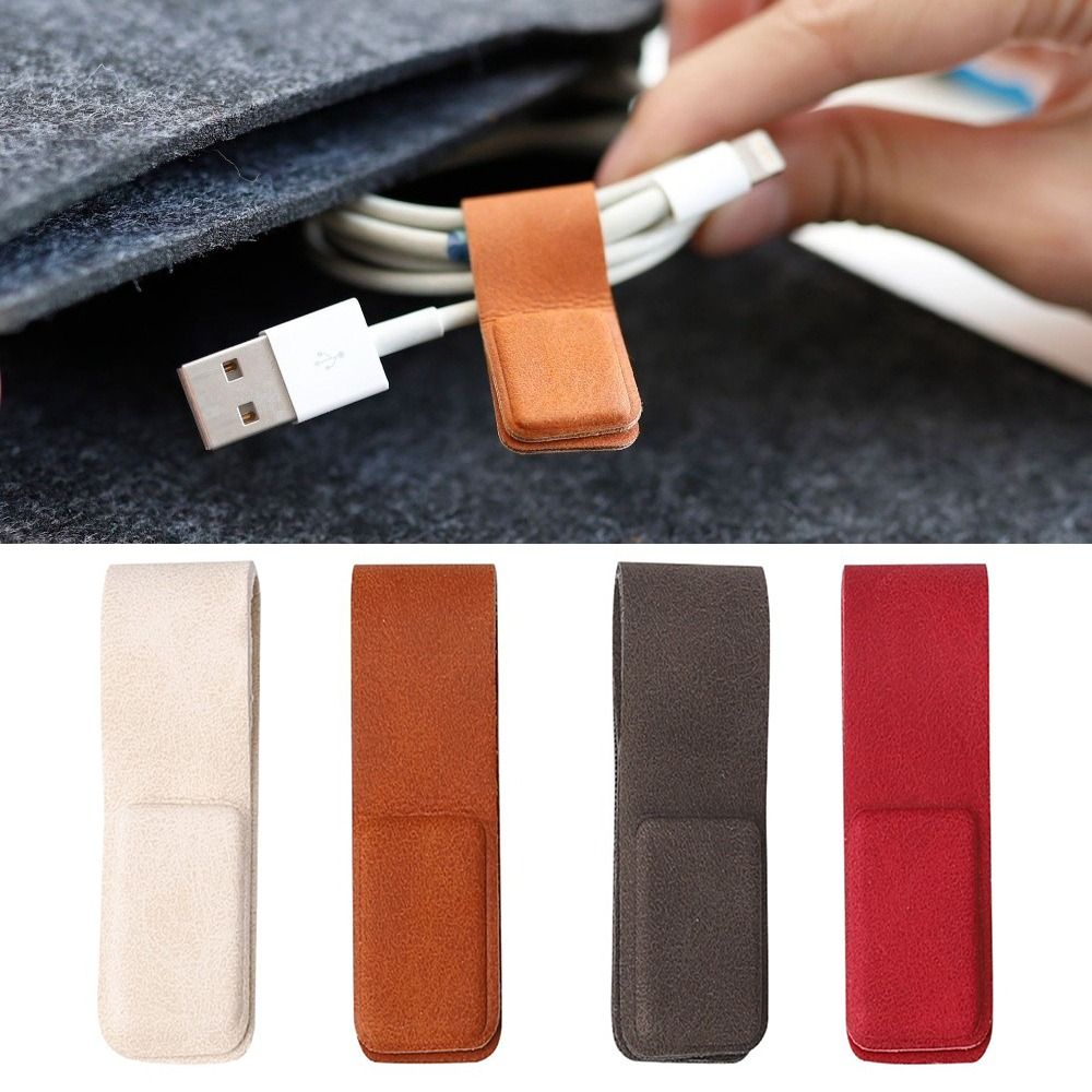 New Leather Earphone Cable Cli - огляд і ціна Cable Organizer Magnetic