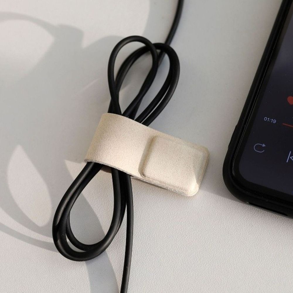 New Leather Earphone Cable Cli - огляд і ціна Cable Organizer Magnetic