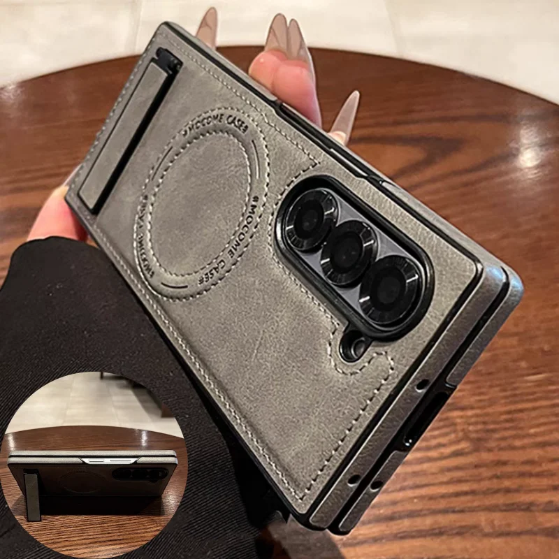 Retro Leather Hidden Tripod Ph - огляд і ціна Phone Accessories For Photography