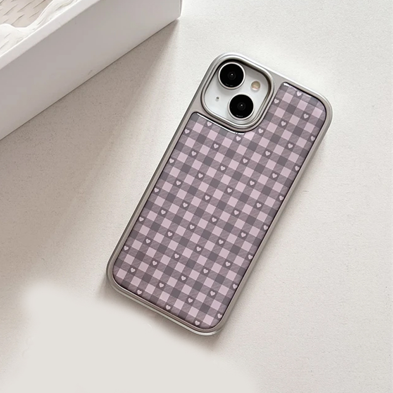 Pink Purple Heart-Shaped Check - огляд і ціна Phone Accessories For Girls
