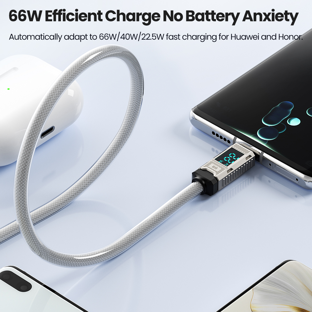 Toocki PD 66W USB C Cable 6A D - огляд і ціна Usb Data Cable