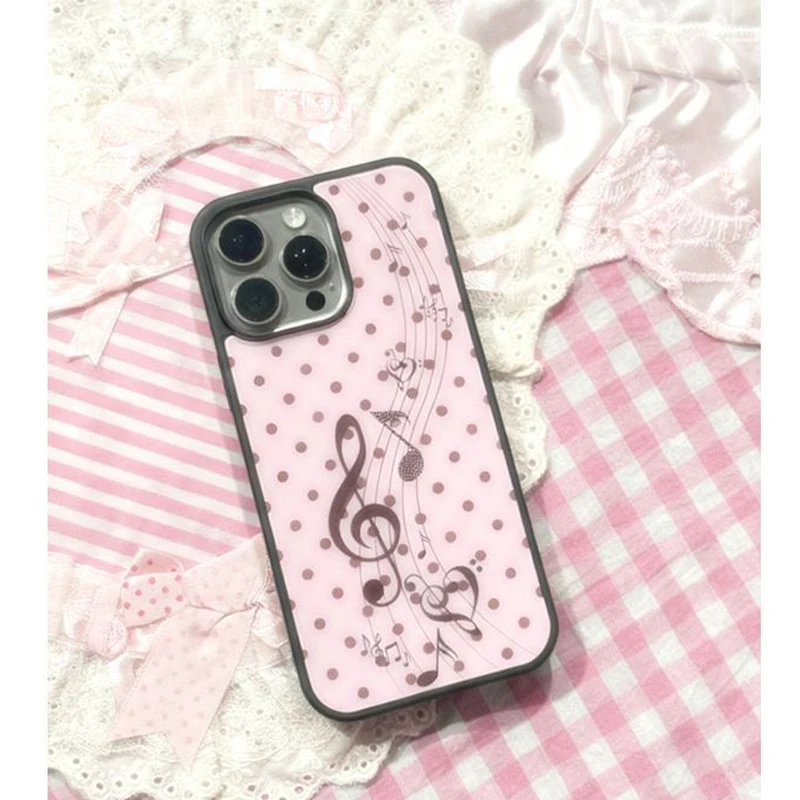 Korean ins Pink Brown Polka Do - огляд і ціна Phone Accessories For Girls