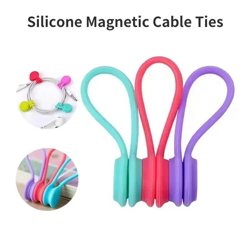5/3/1PCS Silicone Magnetic Cab - огляд і ціна Cable Organizer Magnetic