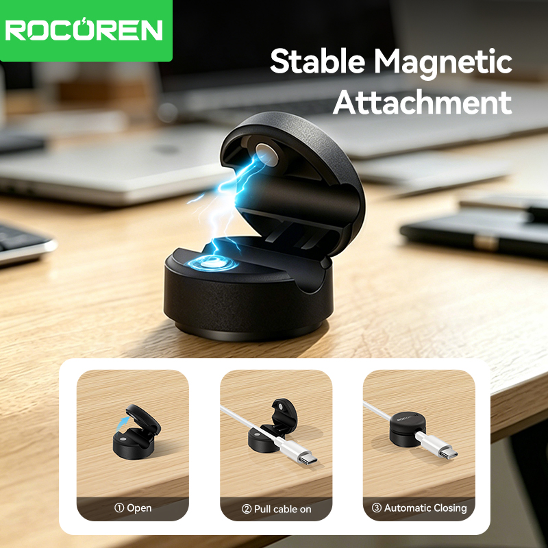 Rocoren rotating base magnetic - огляд і ціна Cable Organizer Magnetic