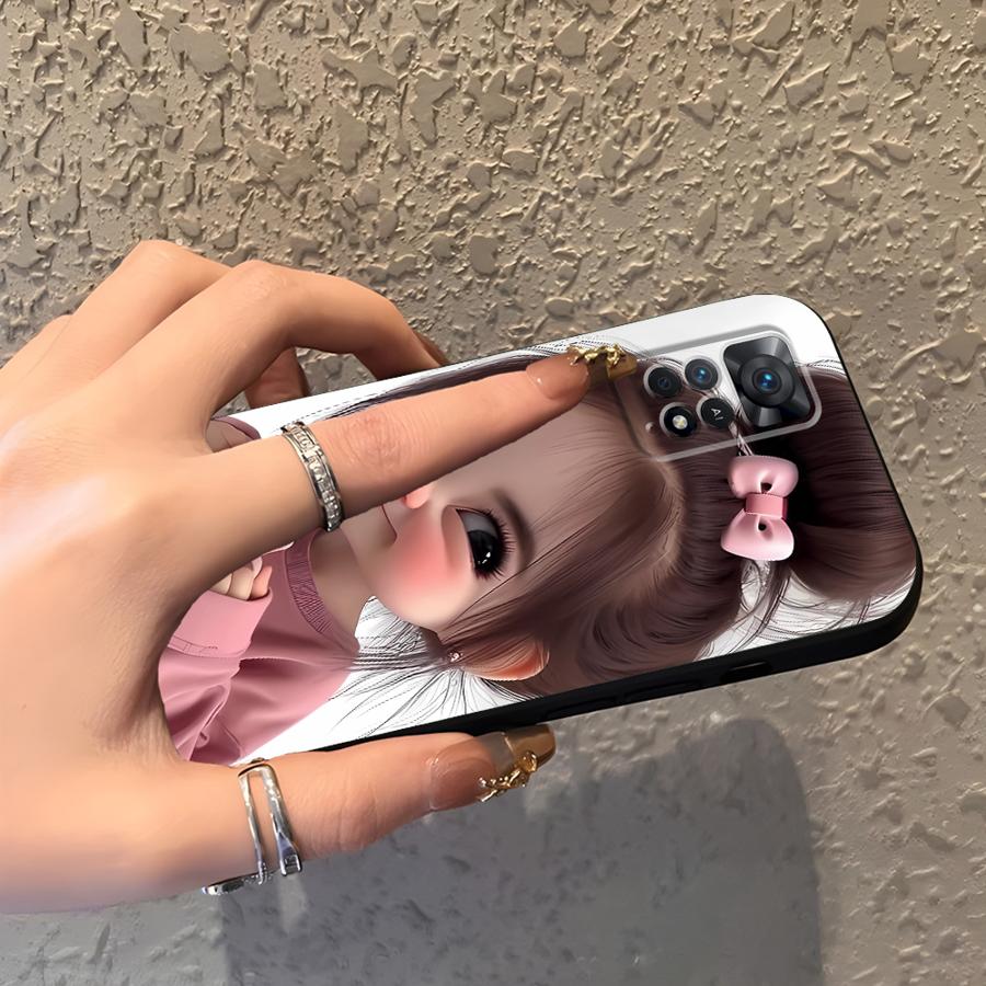 Cartoon Girl Pattern Funda Pho - огляд і ціна Phone Accessories For Girls