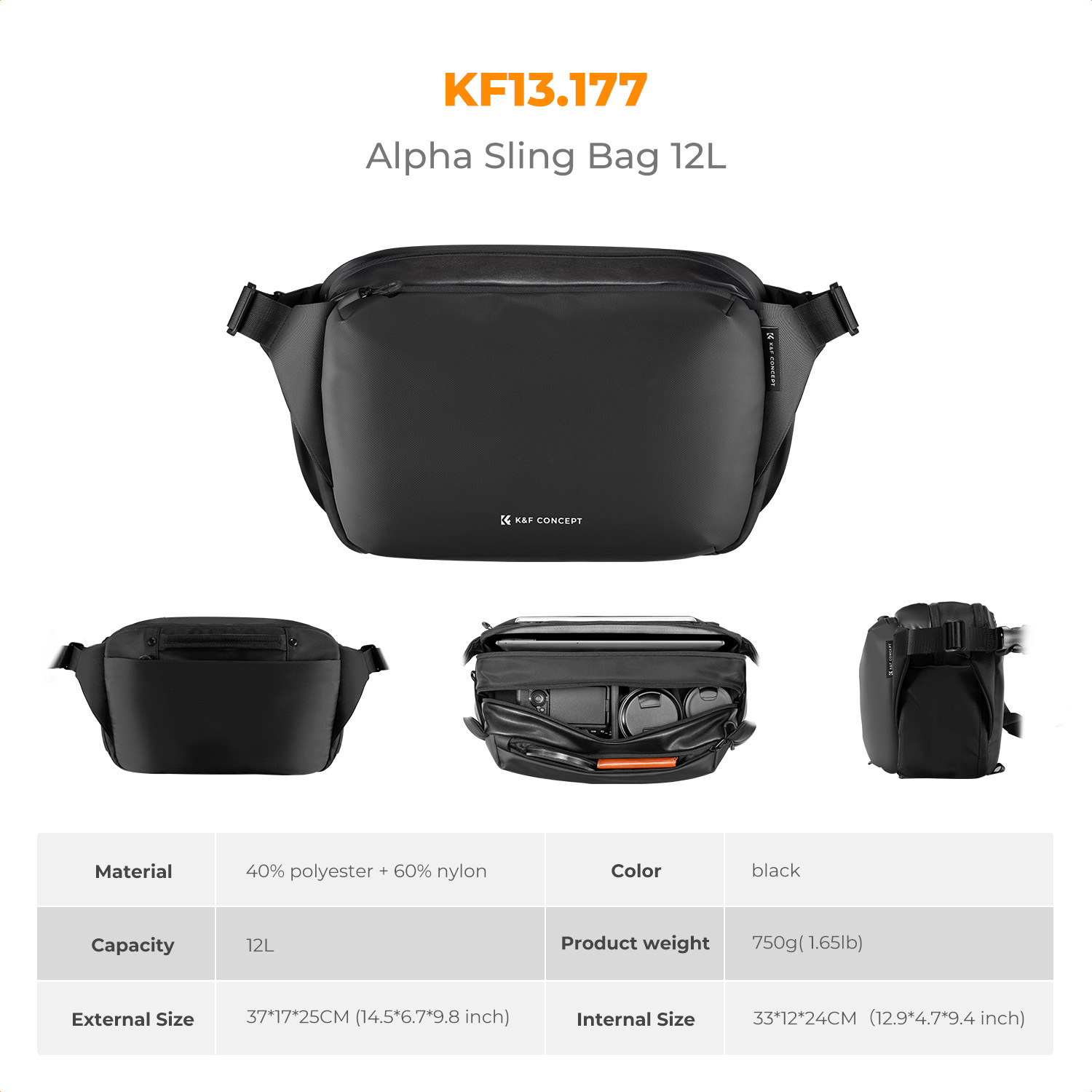 K&F CONCEPT 12L/10L Camera Sli - огляд і ціна Phone Accessories For Photography