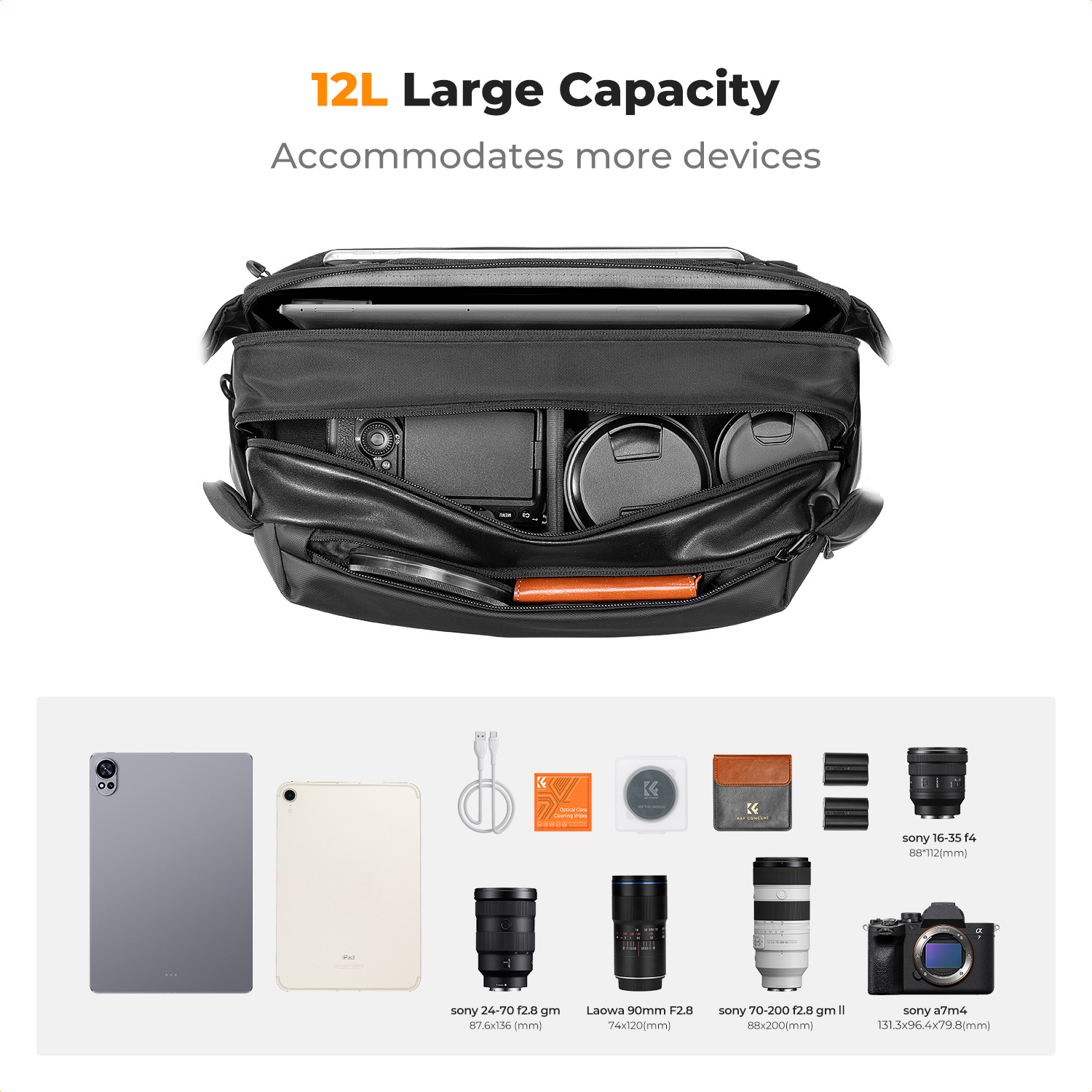 K&F CONCEPT 12L/10L Camera Sli - огляд і ціна Phone Accessories For Photography