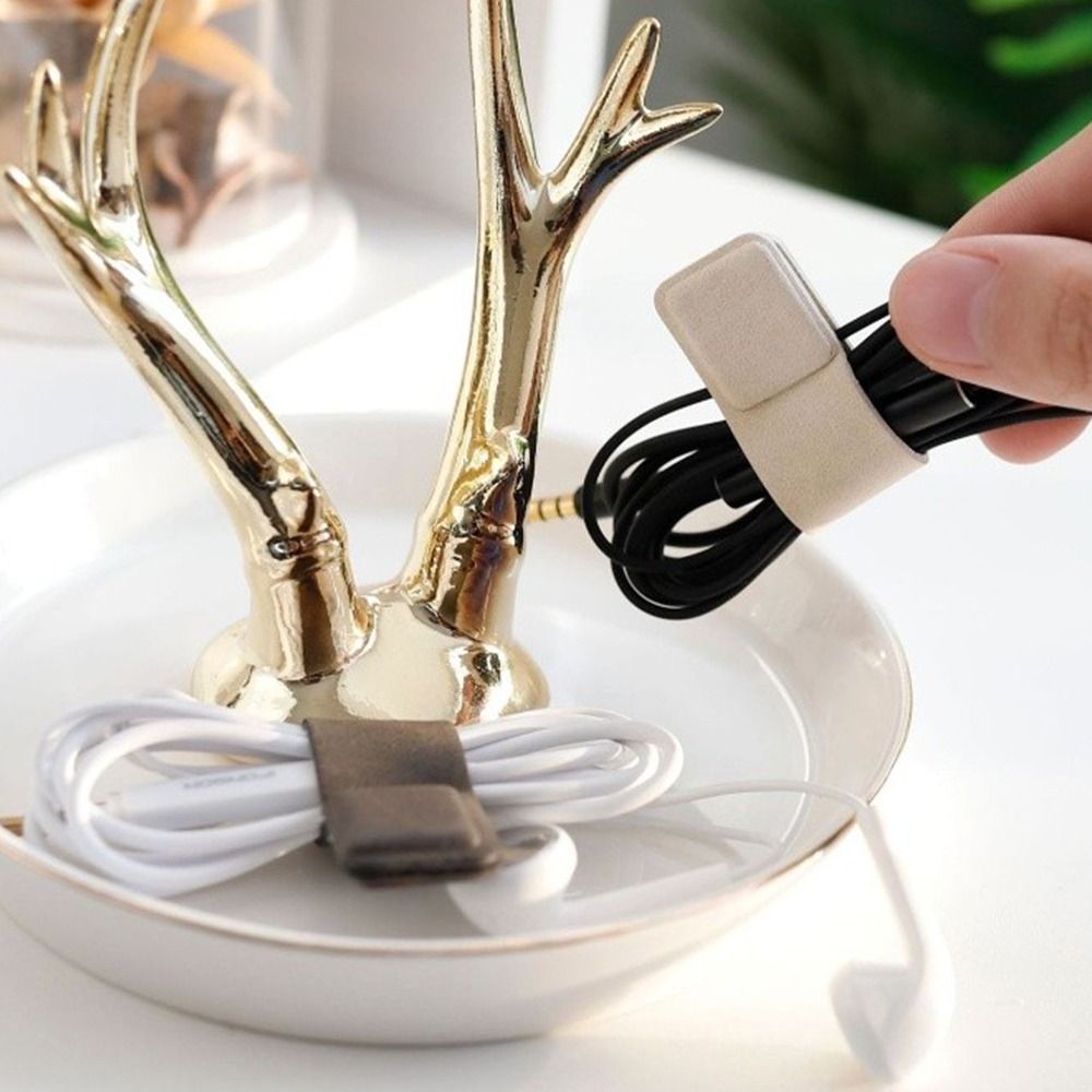 New Leather Earphone Cable Cli - огляд і ціна Cable Organizer Magnetic