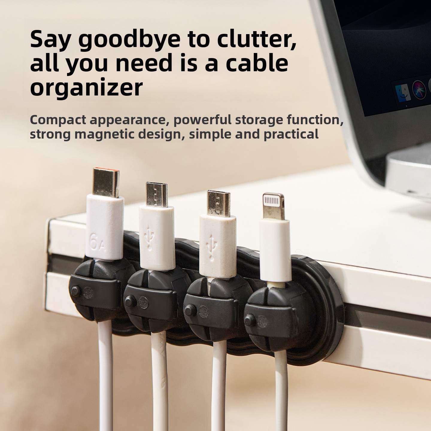 Magnetic Self-adhesive Cable O - огляд і ціна Cable Organizer Magnetic
