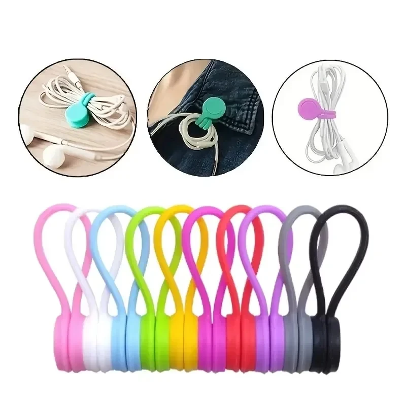 5/3/1PCS Silicone Magnetic Cab - огляд і ціна Cable Organizer Magnetic