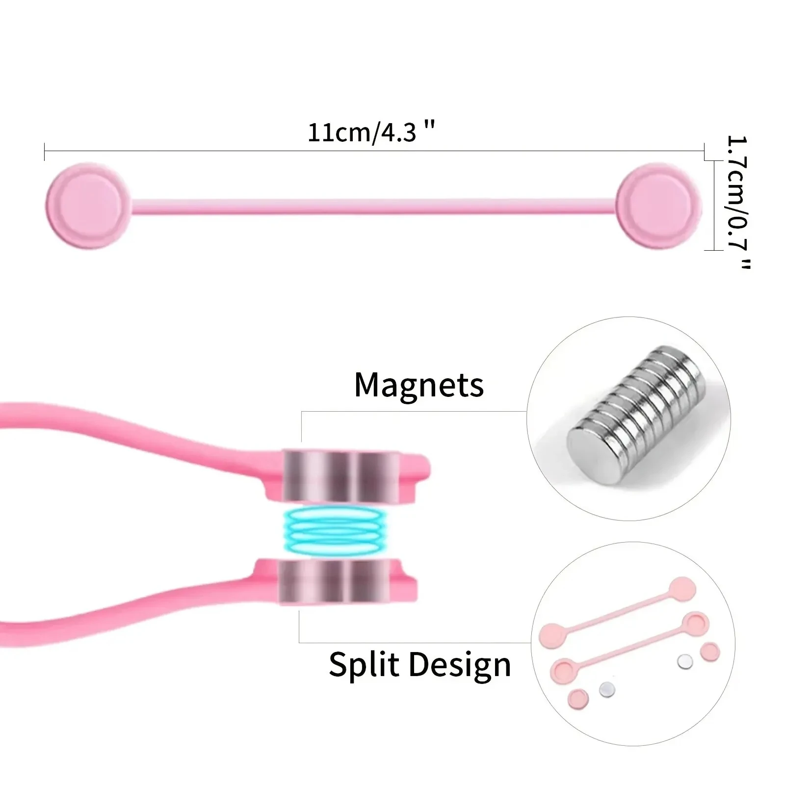 5/3/1PCS Silicone Magnetic Cab - огляд і ціна Cable Organizer Magnetic