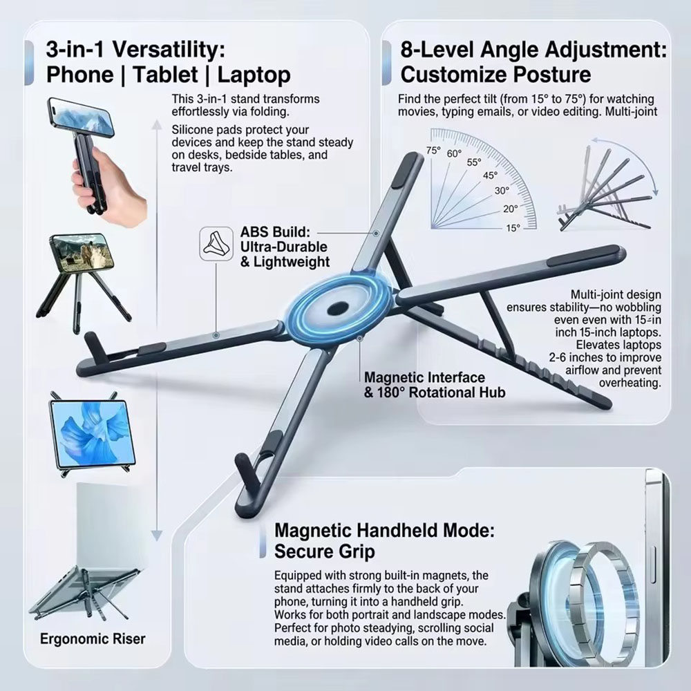 Portable Magnetic Phone Holder - огляд і ціна Phone Accessories For Photography