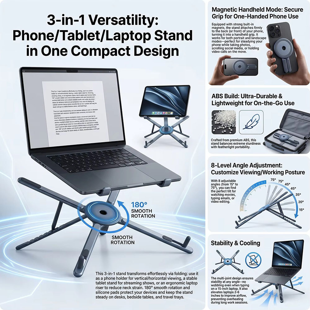 Portable Magnetic Phone Holder - огляд і ціна Phone Accessories For Photography