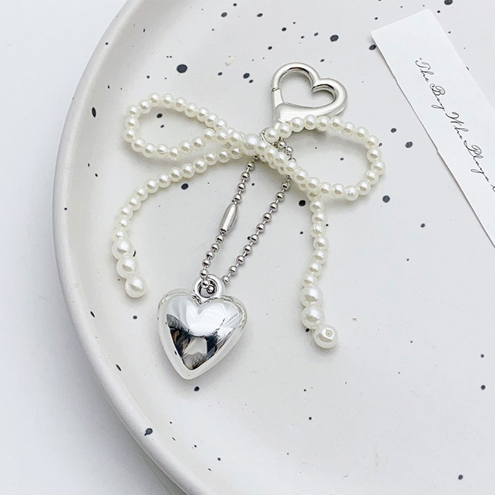 Korean Cute Bow Pearl Phone Pe - огляд і ціна Phone Accessories For Photography