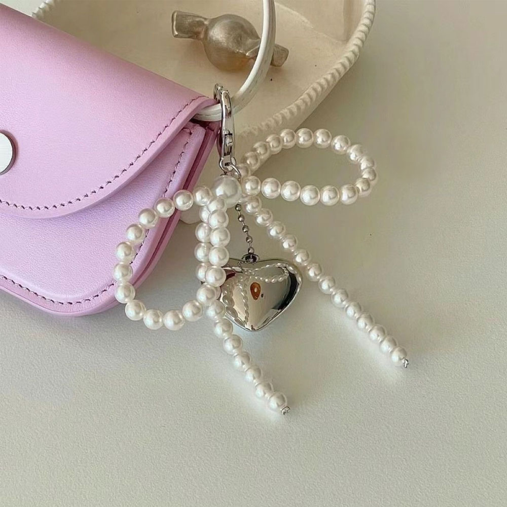 Korean Cute Bow Pearl Phone Pe - огляд і ціна Phone Accessories For Photography