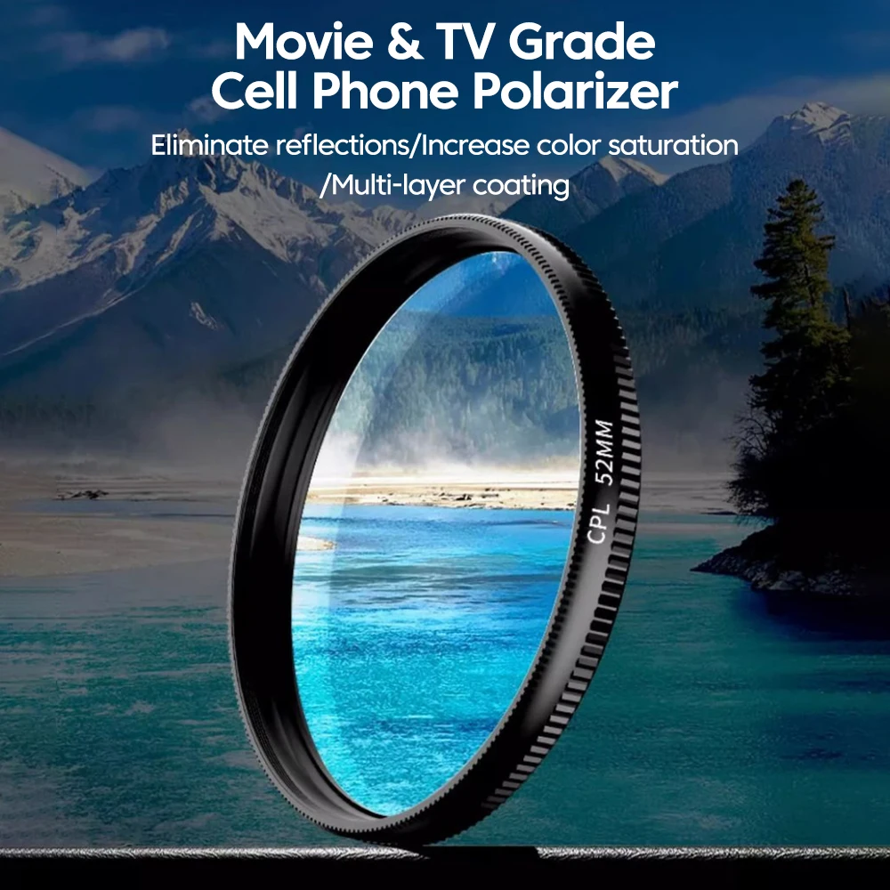 New 52mm CPL Mobile Phone Lens - огляд і ціна Phone Accessories For Photography