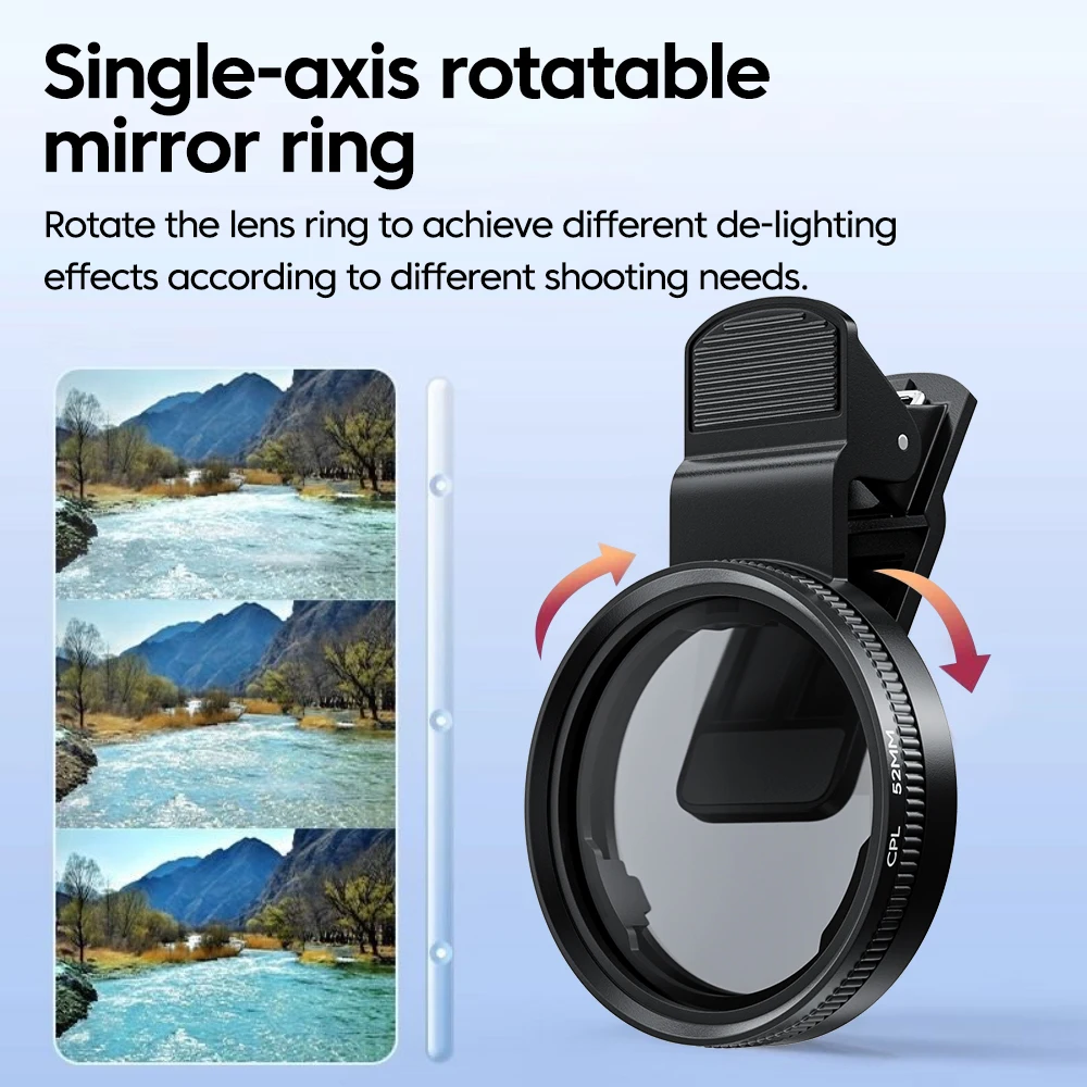 New 52mm CPL Mobile Phone Lens - огляд і ціна Phone Accessories For Photography